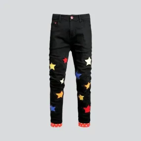 Y2k men's patchwork jeans